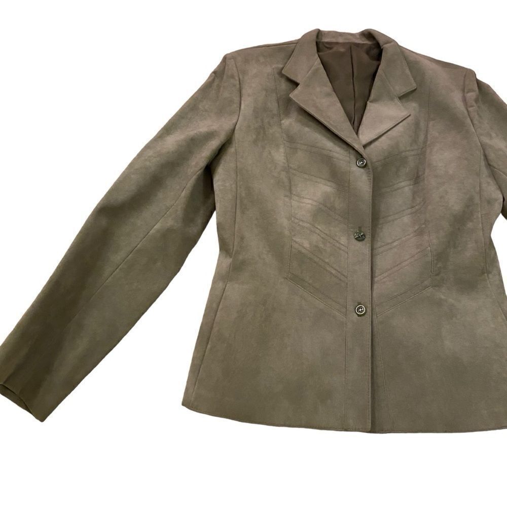 EUC Vintage Khaki Ultra Suede Blazer